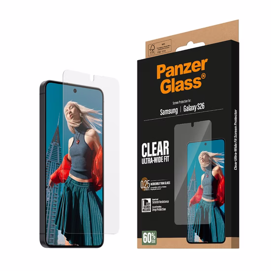 Tvrzené sklo PanzerGlass Samsung Galaxy S26 s instalačním rámečkem